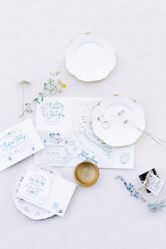 Wedding invitation in Montana