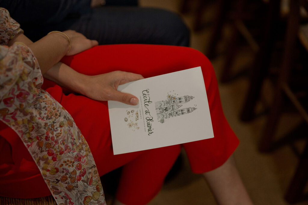 livret de cérémonie religieuse avec des illustrations